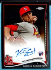 2014 TOPPS Chrome  Autograph Auto Kevin Siegrist Card # 81
