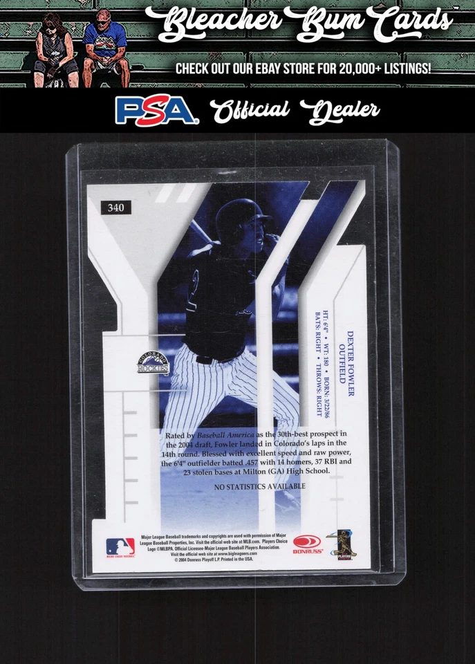 2004 Donruss Elite дополнительный выпуск 340 Декстер Фаулер подпись статус /50 - Изображение 2 из 2