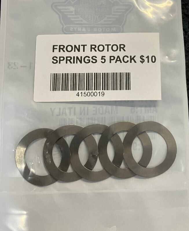 GENUINE HARLEY DAVIDSON FRONT ROTOR SPRINGS 5PK 41500019 eBay