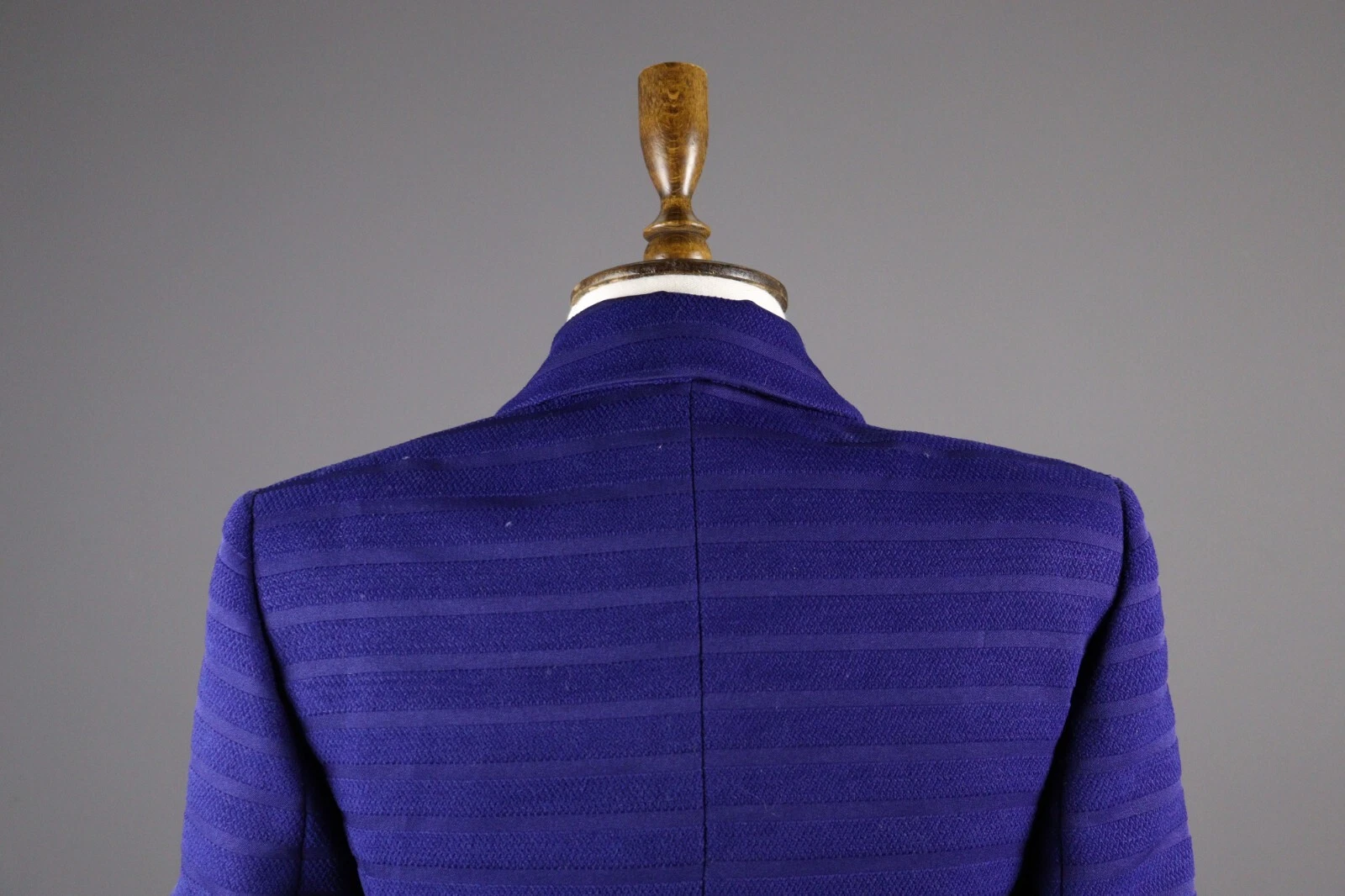 Giacca blazer VERSACE JEANS COUTURE blu a costine testurizzata taglia 42