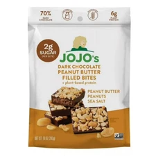 JOJO's Dark Chocolate Peanut Butter Filled Bites, 10 oz.