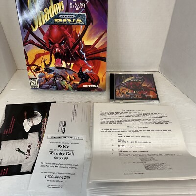 Realms of Arkania III: Shadows Over Riva - IBM PC - Big Box 1997 computer