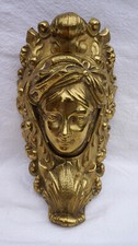 Table de billard mécanique victorienne laiton visage indien poche coin goutte 19ème