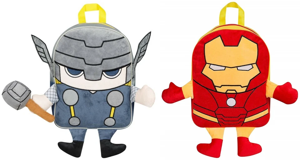 Backpack School Bag Marvel Thor Iron Man Plush Kids Rucksack Children Superhero