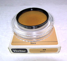 55mm Vivitar Photo Filter 85B Warming Color Circular Threaded New Vintage
