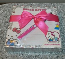 Hello Kitty Sanrio 49th Anniversary Memo Pad w/Pen 300 sheets New/Sealed