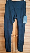90 Degree by Reflex Womens Small Pants Legging Black Athletic Yoga Stretch NWT