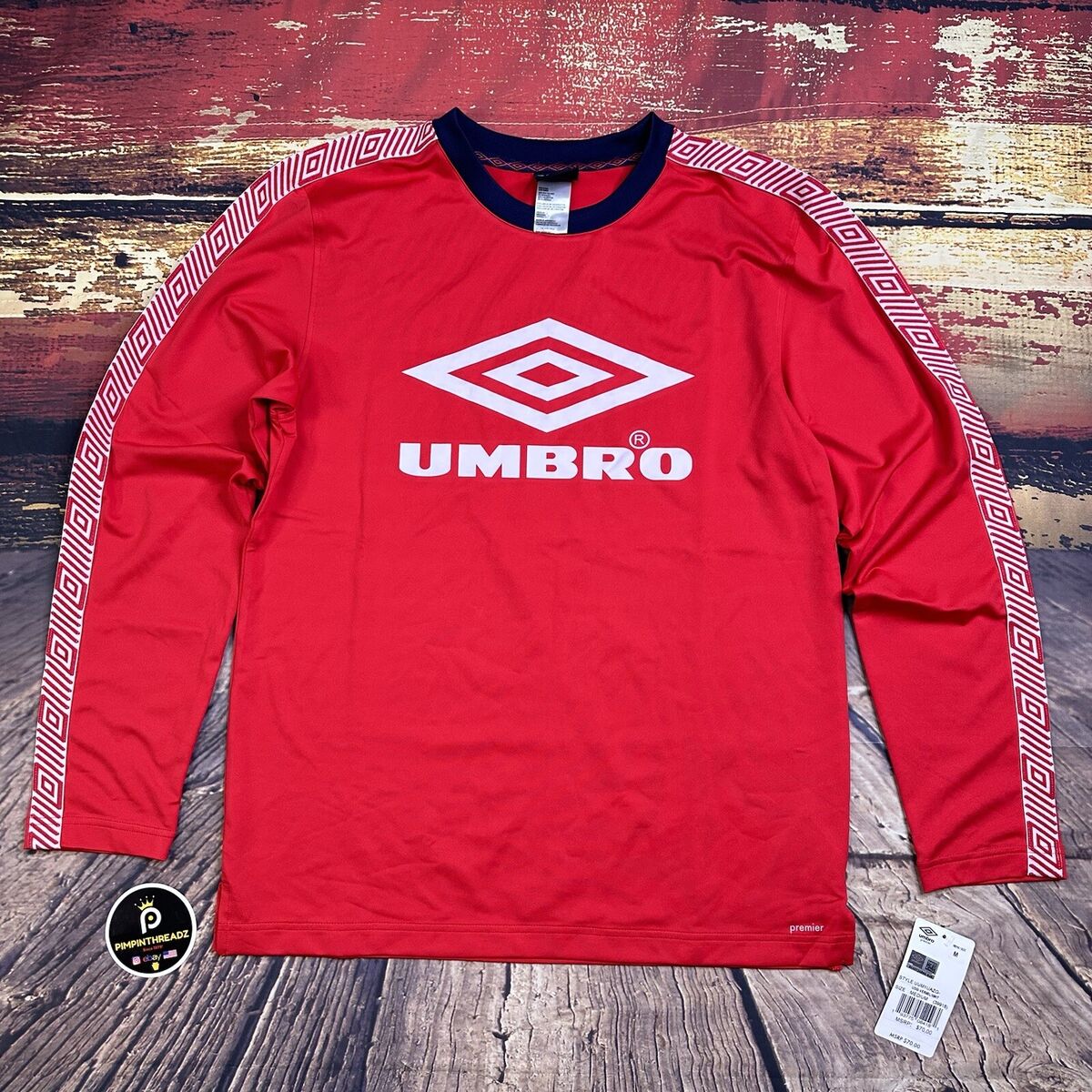 Umbro Premier Men's Soccer Shirt Jersey Sz XL Long Sleeve Umbro Premier Men's Soccer Shirt Jersey Sz XL Long Sleeve