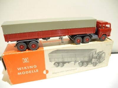 WIKING  VINTAGE 1:87 MAGIRUS 235D TRACTOR TRAILER 733/3A MINT 1966-75