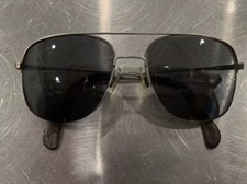 Vintage Menrad 475-033 Gray Square Pilot Metal Sunglasses Germany FRAMES ONLY