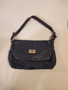navy leather purses