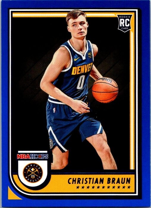 2022-23 PANINI HOOPS BLUE PARALLEL #251 CHRISTIAN BRAUN RC