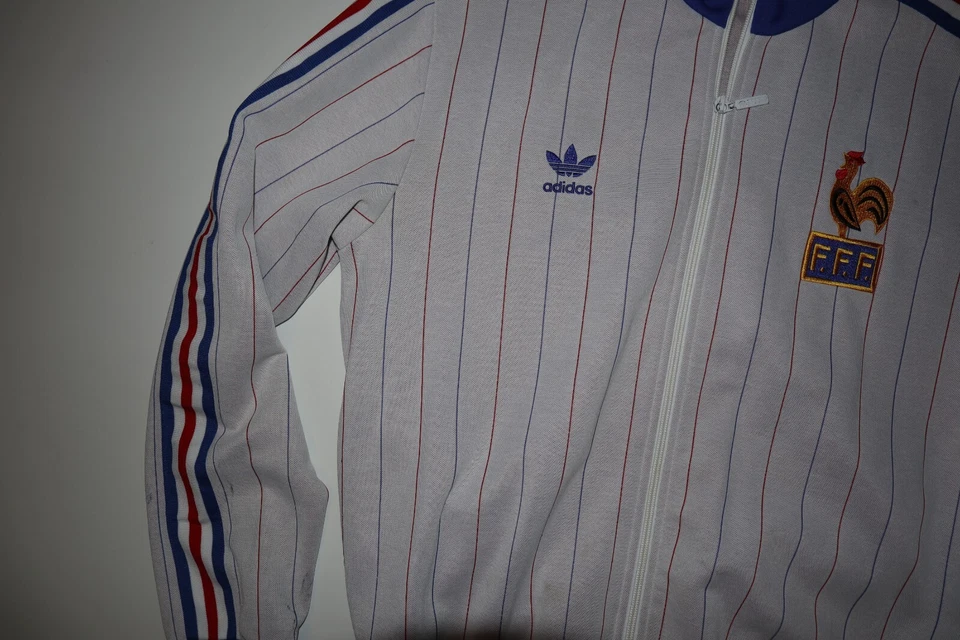 Jaqueta de futebol Adidas Originals França Copa do Mundo Carre Magique masculina tamanho G - Imagem 4 de 4