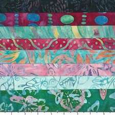 8 Fat Quarters Butterfly Garden 3 Lunn Fabric Batik FQ Pack 100 Cotton Green