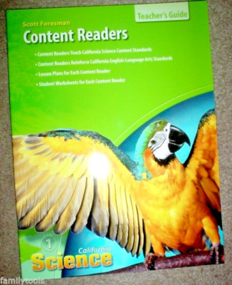 Scott Foresman 1st Grade 1 Science Content Readers Teacher's Guide Homeschool