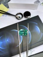 Natural Green Color 2 Ct Oval Cut Lab Grown Loose CVD Diamond VVS1 Certified
