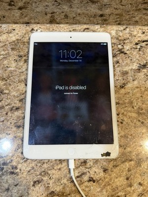 Apple iPad Mini 1st Gen 16GB A1432   White ~ APPLE LOCKED