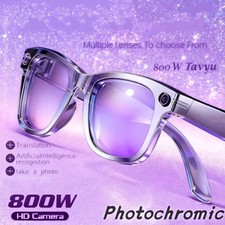 8K AI Smart Glasses 100MP Camera ChatGPT Touch Bluetooth Music Calls NEW PRO AI