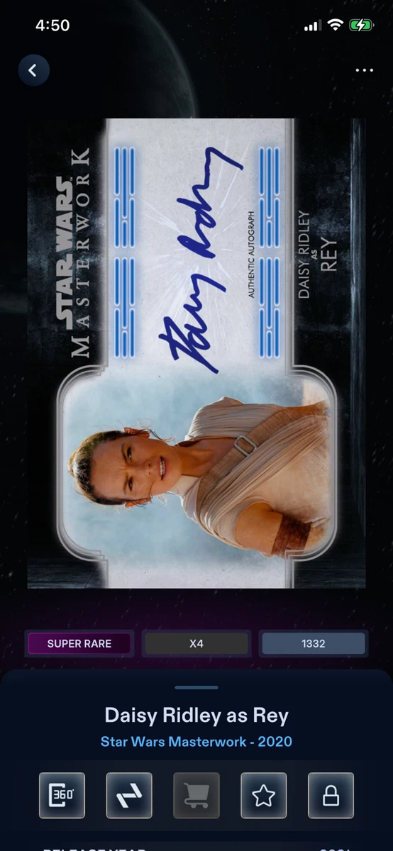 10枚限定 レイ デイジー・リドリー 直筆サインカード スターウォーズ 25+ Rey Star Wars Collectable Trading Cards for sale | Updated Oct