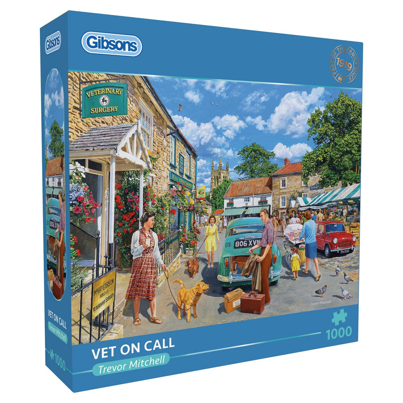 Gibsons Vet on Call 1000 Piece Jigsaw Puzzle for Adults Nostalgic Village Scenes