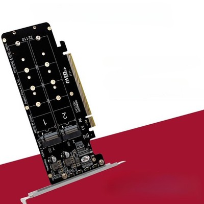 PCIeX16 to M.2 M-key NVMEx4SSD 2U Server RAID Array Expansion Adapter
