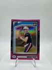 2024 Panini Donruss - Rated Rookie Drake Maye #379 Optic Preview Pink Prizm (RC)