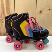 Roller Derby Brand Girls Roller skates Rainbow Size Adjustable Size 3-6 Y Bin DB