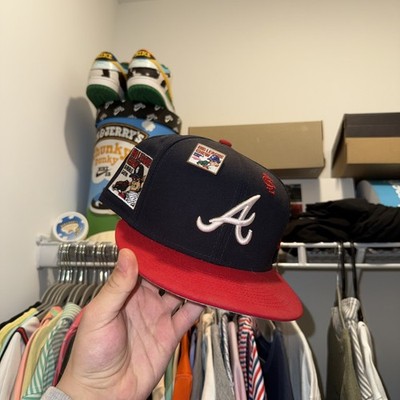 NEW ERA ATLANTA BRAVES BIG LEAGUE CHEW 59FIFTY FITTED HAT SIZE 7 5