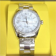Invicta Quartz Analog Mother of Pearl Dial