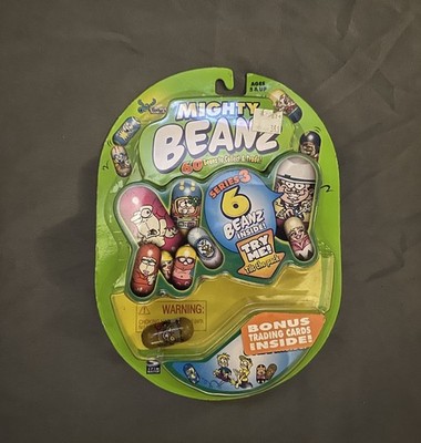 Moose's Mighty Beanz Original Series-3 Starter Pack 6 Beanz Spin Master 2003!