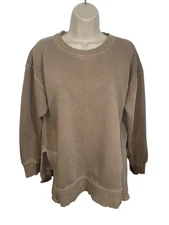 C&C CALIFORNIA SUNWASHED Tan Pulover Sweatshirt Women's Size Small
