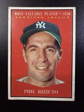 Topps 1961 Most Valuable Players Phil Rizzuto #471 New York Yankees MLB