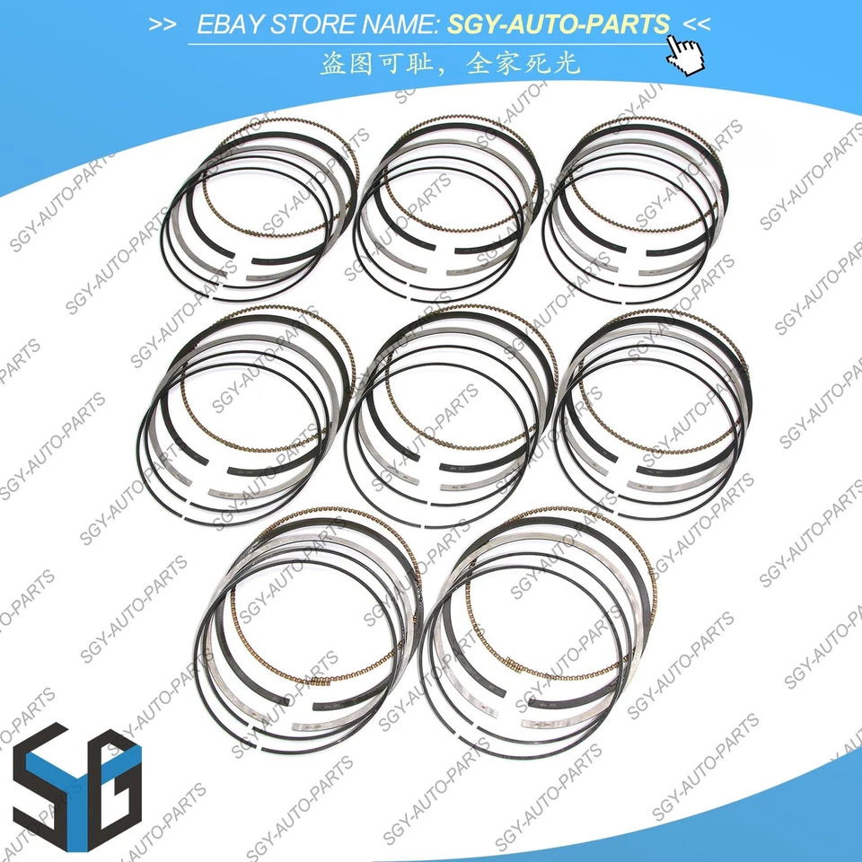 Juego de 8 anillos de pistón Φ89,9 mm para Mercedes-Benz CLK430 W163 E430 S430 4,3 L M113 V8 Foto 4 de 4