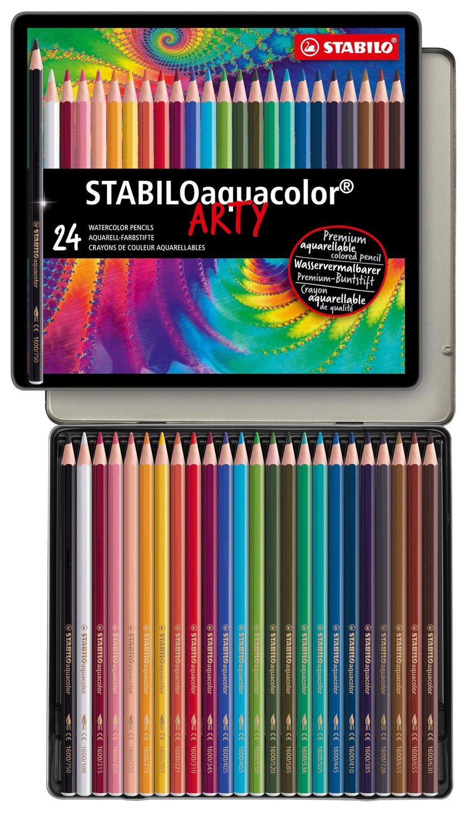 - Stabiloaquacolor - Tin Of 24 - Assorted Colors