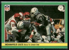 1984 Fleer Team Action About to Break Free #3 Indianapolis Colts
