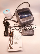 Zebra GK420d thermal label printer & roll of stickers