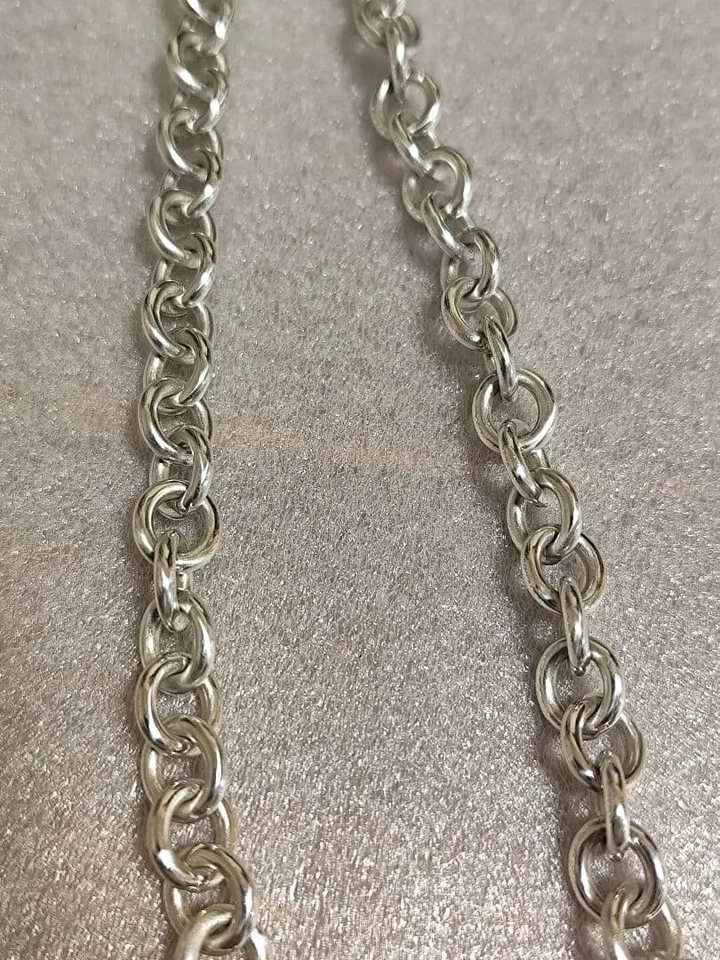 TIFFANY & Co. Corazón Etiqueta Toggle Gargantilla Collar Plata 925 con... - Imagen 3 de 4