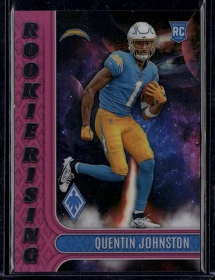 2023 Panini Phoenix - Rookie Rising Quentin Johnston #RIS-10 Pink /175 (RC)