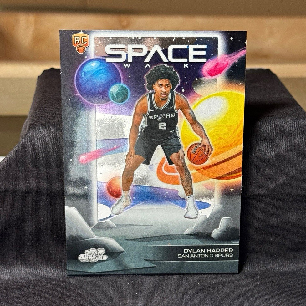 Topps 2025-26 Cosmic Chrome Dylan Harper Spurs Space Walk RC #SW-7