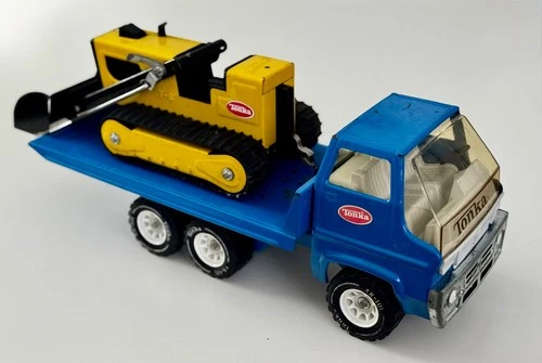 Tonka 1976 Canada Gas Turbine Rollback Ramp Hoist Truck with Matching T-6 Loader