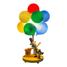 The Dolly Toy Co Clown Dog Balloons Lamp Nightlight Working 70s Original Box