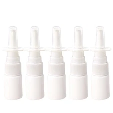 10Pcs 10Ml  Bottle Refillable Plastic Mist Nose Nasal Sprayer V4U73826