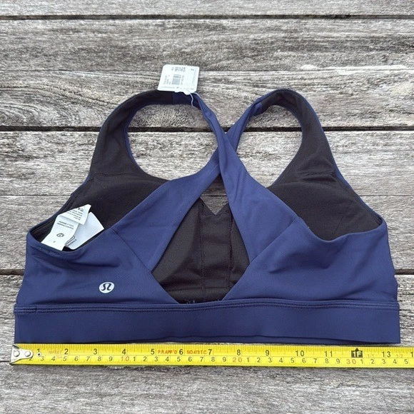 Lululemon Envital бюстгальтер спортивный бюстгальтер B/C чашка ночь море синий новый с Ярлыками размер 8 🌊🐬 - Изображение 3 из 4