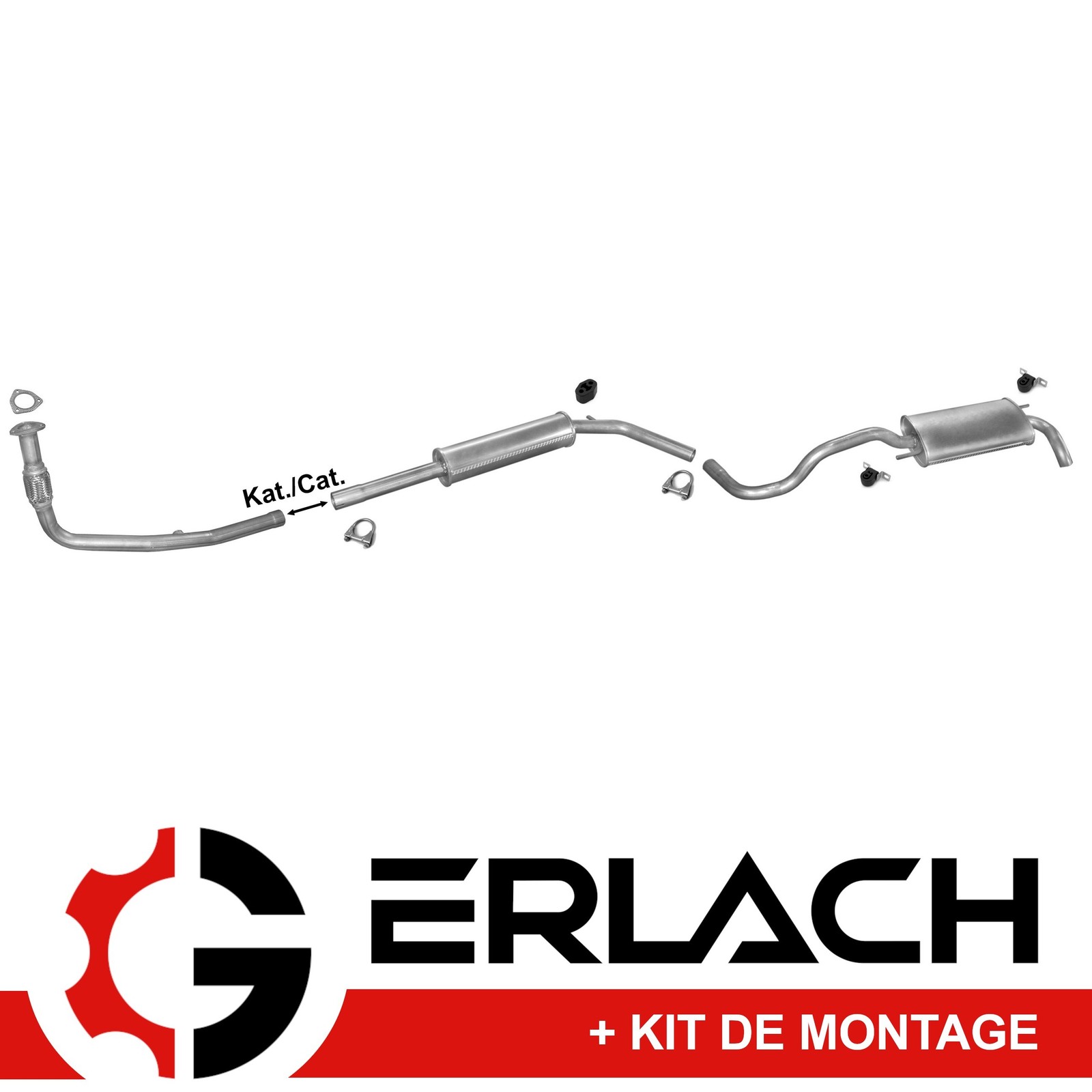 Echappement silencieux VW Polo 1.0 1.3 1.4 anti rouille pour eliminer le bruit de pot perce