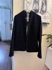 BAILEY 44 WOMEN'S BLACK TAILORED Open Back BLAZER JACKET  SMALL — photo 1
