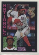 2019 Update Silver Pack 1984 Topps Baseball Chrome Black /199 Victor Robles 4l3