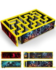 Inflatable Maze 26.5x18x6.5FT Haunted House Halloween Theme Maze with Air Blower