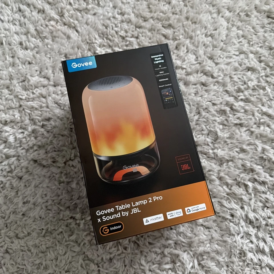 Govee Tischleuchte 2 Pro x Sound by JBL - Smarte Tischleuchte mit Bluetooth Lautsprecher