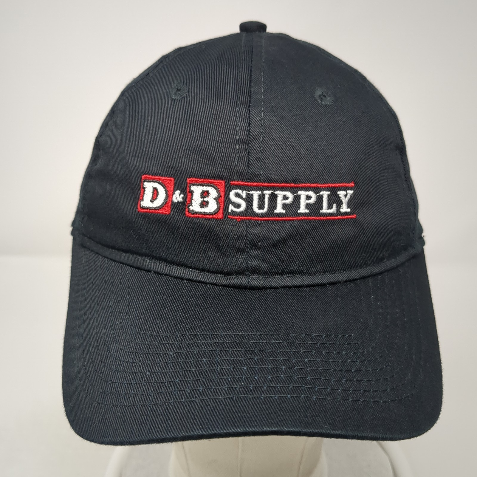 D&B Supply Strapback Hat Solid Black One Size 6 P… - image 2