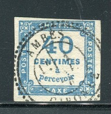 Superbe & Rare n° 7 - Cachet Perlé de Ambès ( Gironde ) - Certificat Goebel
